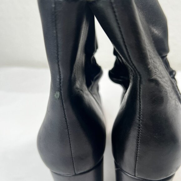 Botkier Rylie Heeled Slouch Ankle Bootie Pull On Glove Leather Black US 8.5 - Picture 8 of 12